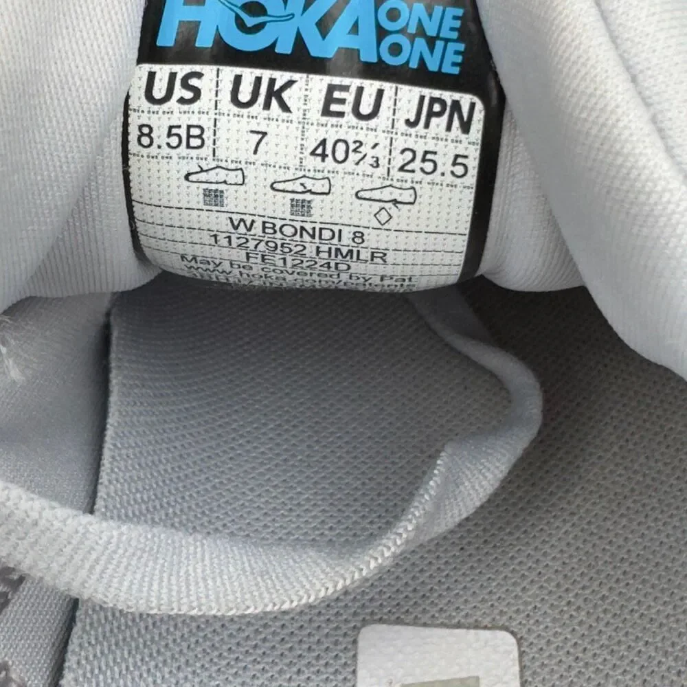 HOKA ONE ONE BONDI 8 - Women’s Running Shoes - SIZE 8.5B